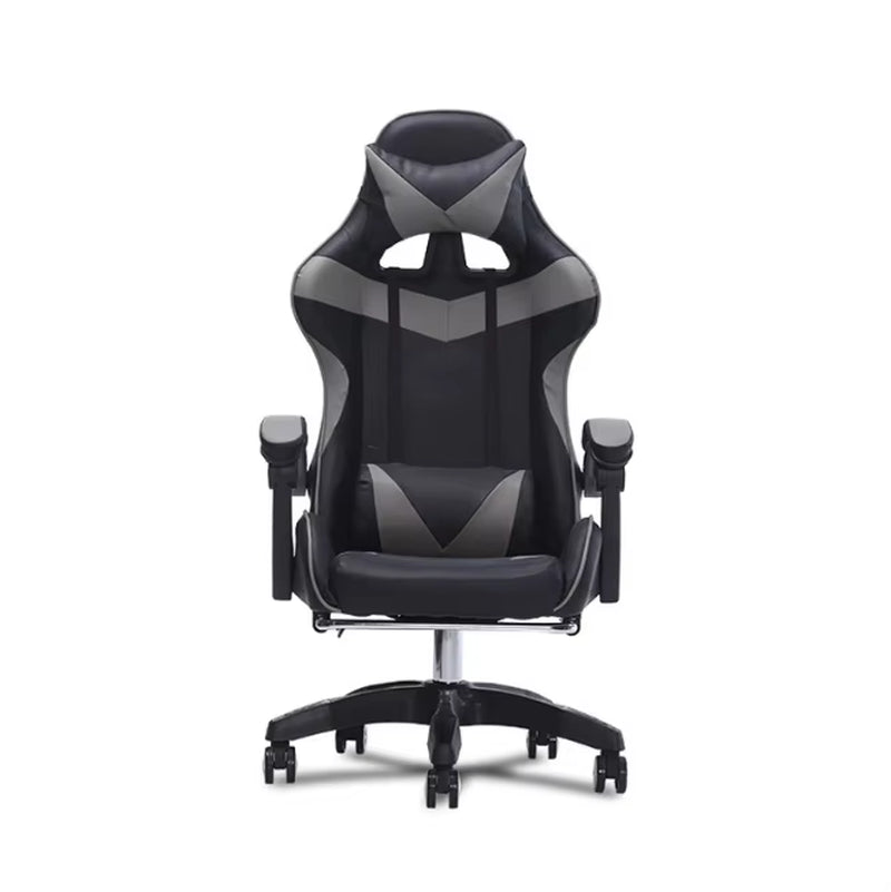 Gaming Swivel Chair with Revolving Cooling Features Customizable Fabric from Runda Made of Synthetic Leather PVC with Footrest
