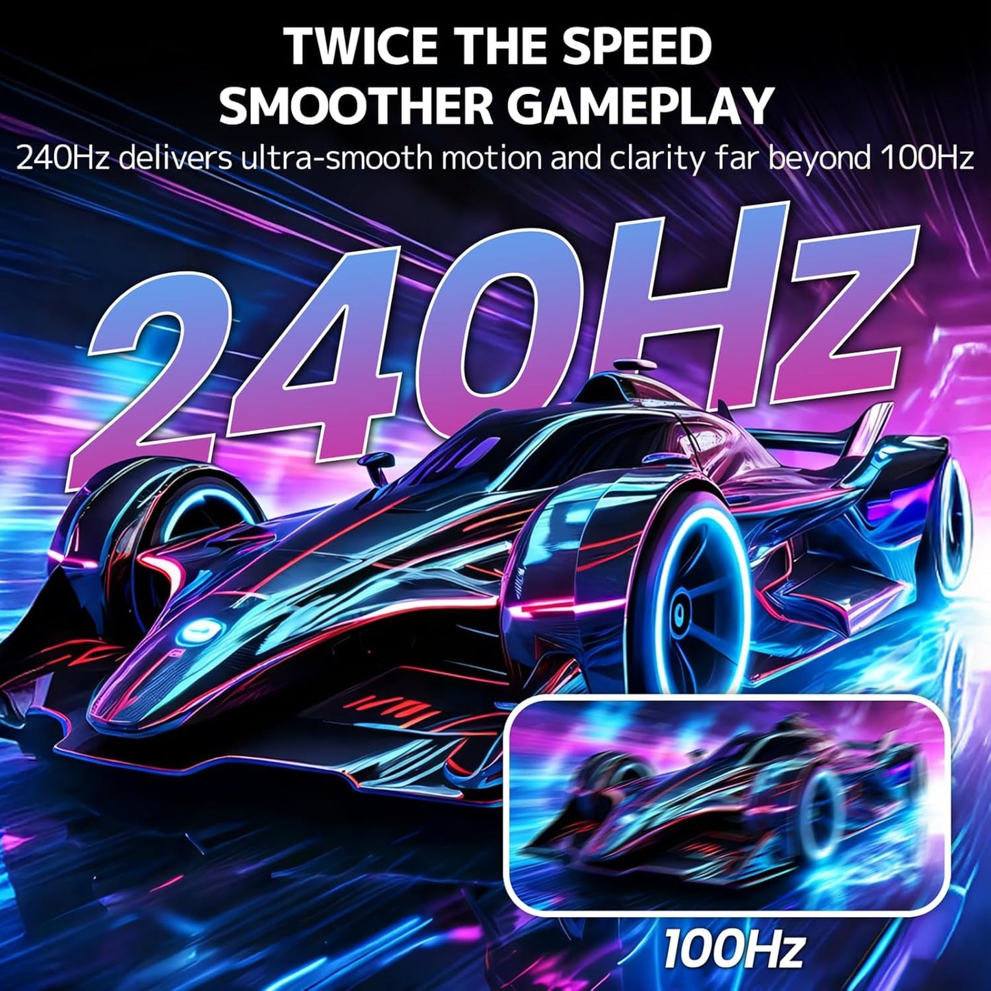 32" Curved Gaming Monitor, 240Hz Full HD 1920×1080P VA Panel, 1800R Ultra-Wide Screen, 120% Srgb Color, AMD Freesync, Low Blue Light, HDMI 2.0 & DP 1.4 Ports, Wall Mountable Installs-Black