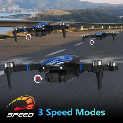 Drone with 4K Camera for Adults, Drone with LCD Screen 2.8 Inch, 32G SD Card, Professional Brushless Motor 270° Obstacle Avoidance, Foldable Remote Control Mini Quadcopter for Beginners